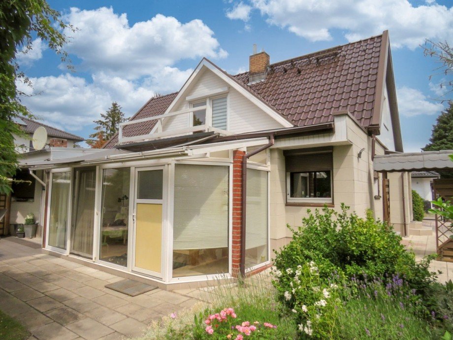 Gartenansicht Haus Einfamilienhaus Erkner