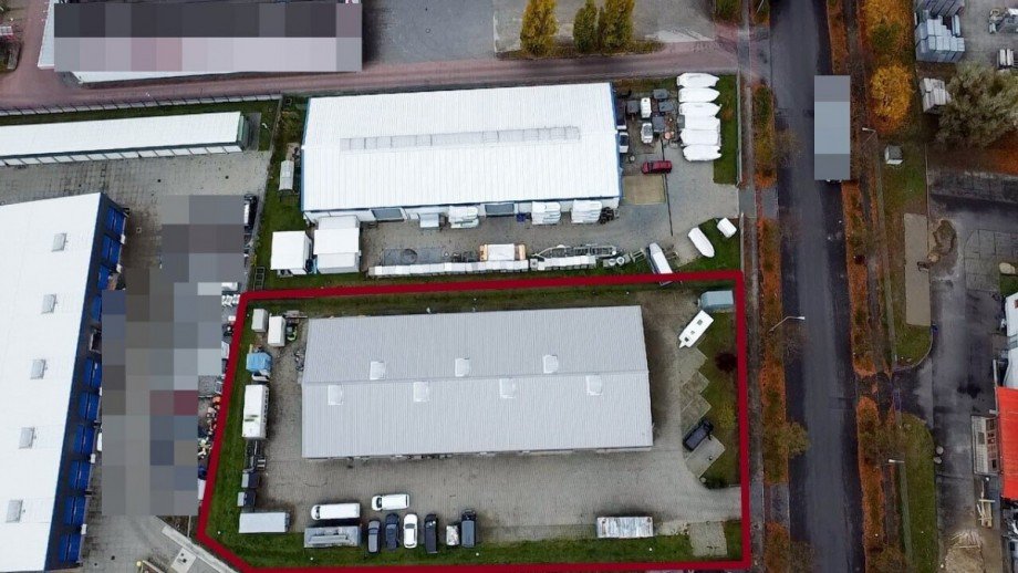 Ansicht von oben Halle / Lager / Produktion Hoppegarten