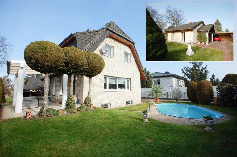 Terrasse, Pool und Singlehaus Berlin - Treptow-K�penick Haus Gepflegtes Familienhaus mit ca. 180 m� Wohn-/Nutzfl�che + Vermietungsobjekt!