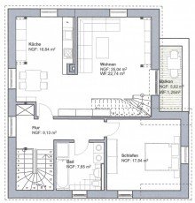 Obergeschoss Individuelle Maisonette-Wohnung im Zweifamilienhaus!