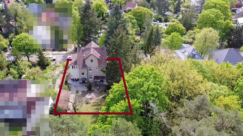 Gartenansicht von oben Etagenwohnung Berlin