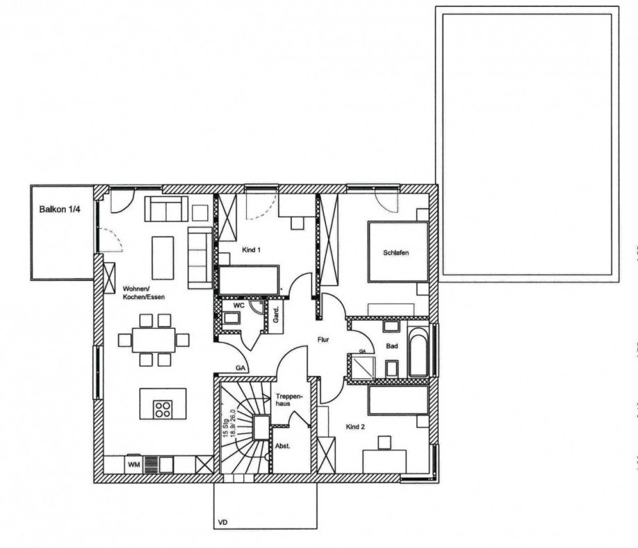 Obergeschoss Wohnung Berlin