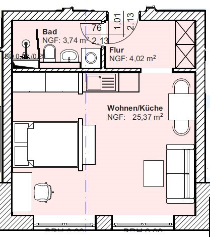 Grundriss Erdgeschosswohnung Gr�nheide (Mark)