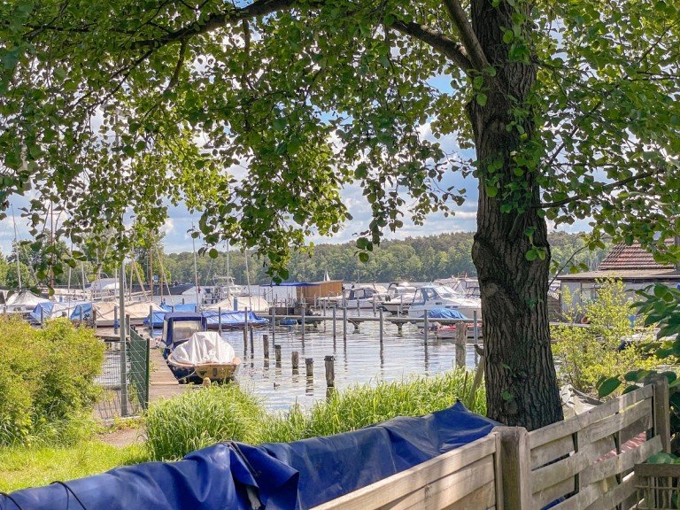 Blick zum Seddinsee vom Grundst�ck Berlin - Schm�ckwitz Einfamilienhaus Ein Platz zum Ankommen - mit Blick auf den See!