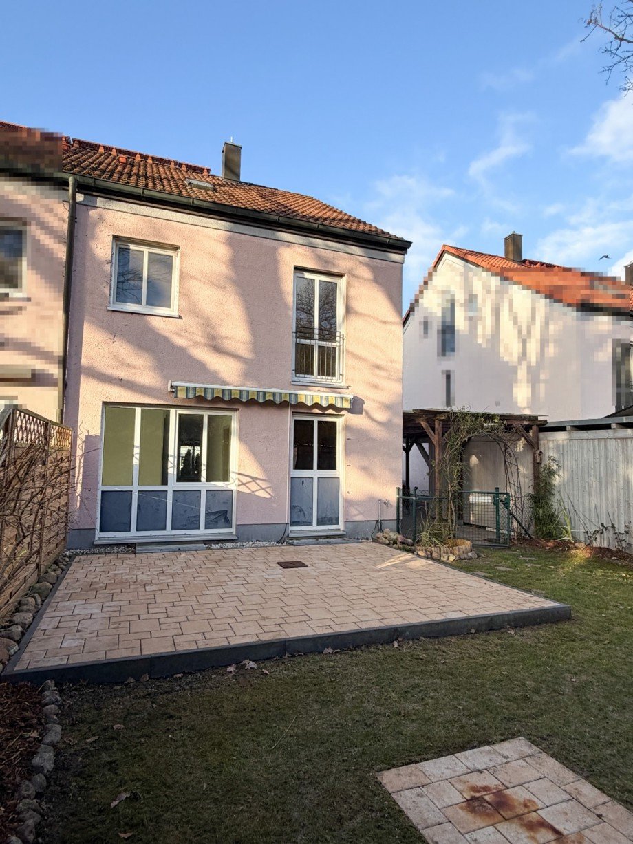 Terrassenansicht Doppelhaush�lfte Woltersdorf