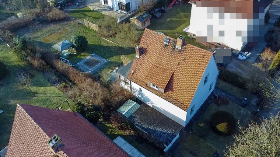 Hausansicht von oben Einfamilienhaus Sch�neiche