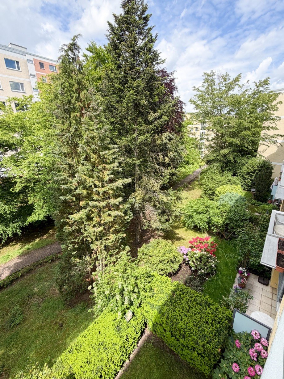 Blick vom Balkon Etagenwohnung Berlin