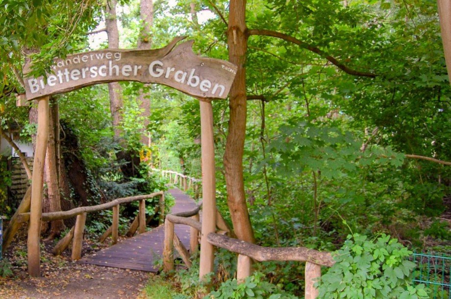 Wanderweg Bretterscher Graben Wohngrundst�ck Erkner