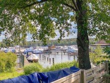 Blick zum Seddinsee vom Grundst�ck Ein Platz zum Ankommen - mit Blick auf den See!
