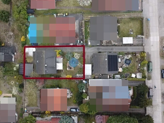 Ansicht von oben Einfamilienhaus Berlin