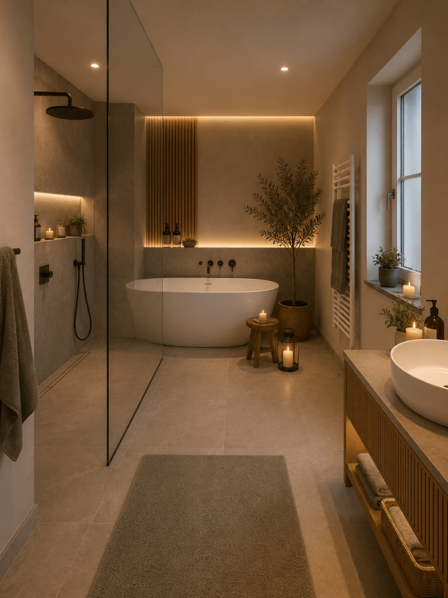 Wohnbeispiel Wellnessbad (Bad+K�che) Erdgeschosswohnung Berlin