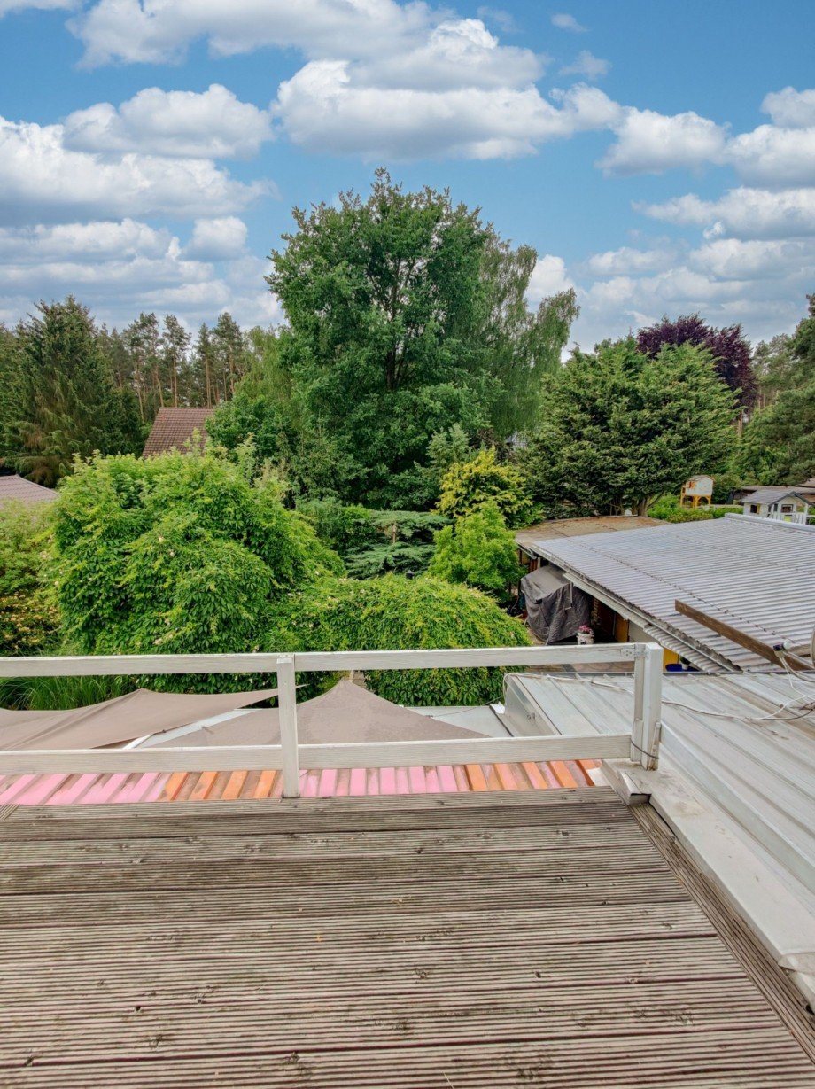 Blick von Dachterrasse Einfamilienhaus Erkner