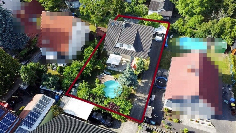 Ansicht von oben Einfamilienhaus Berlin
