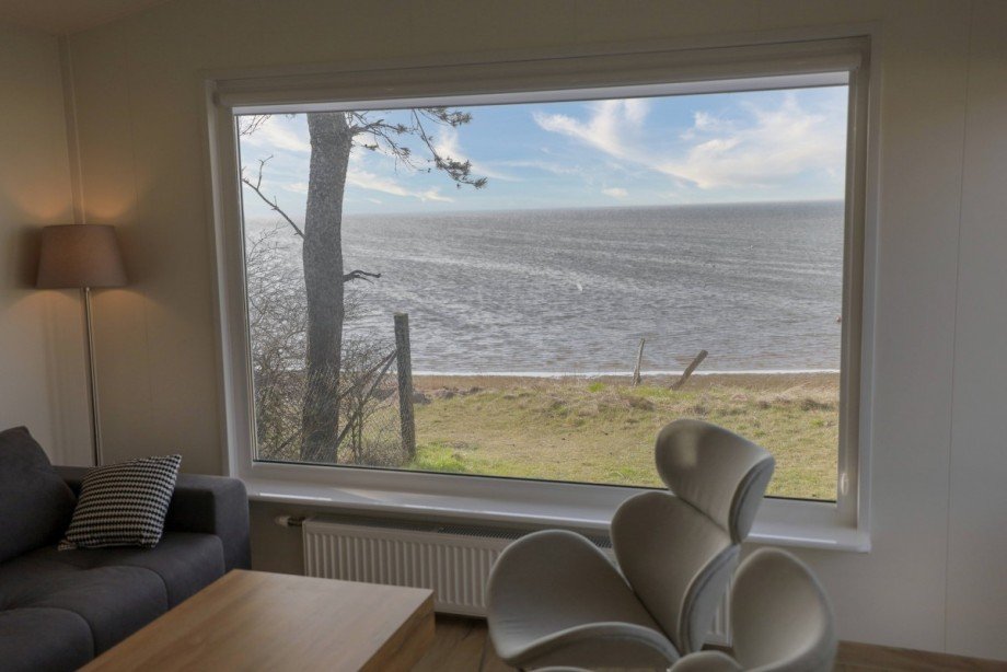 Boddenblick aus Panoramafenster Ferienhaus Ummanz