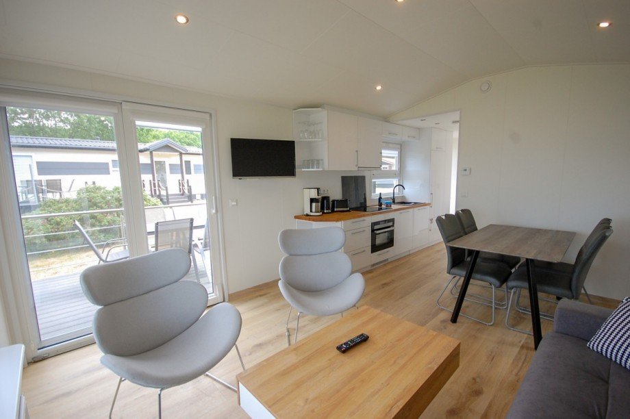 Wohnraum und K�che Ferienhaus Ummanz