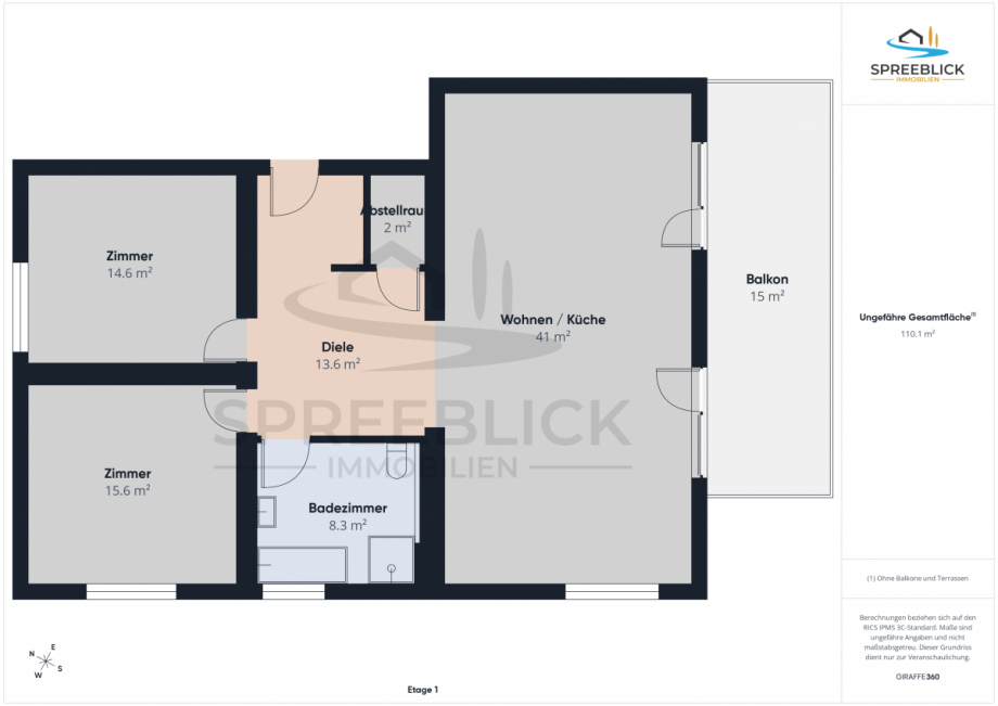 Grundriss Etagenwohnung K�nigs Wusterhausen