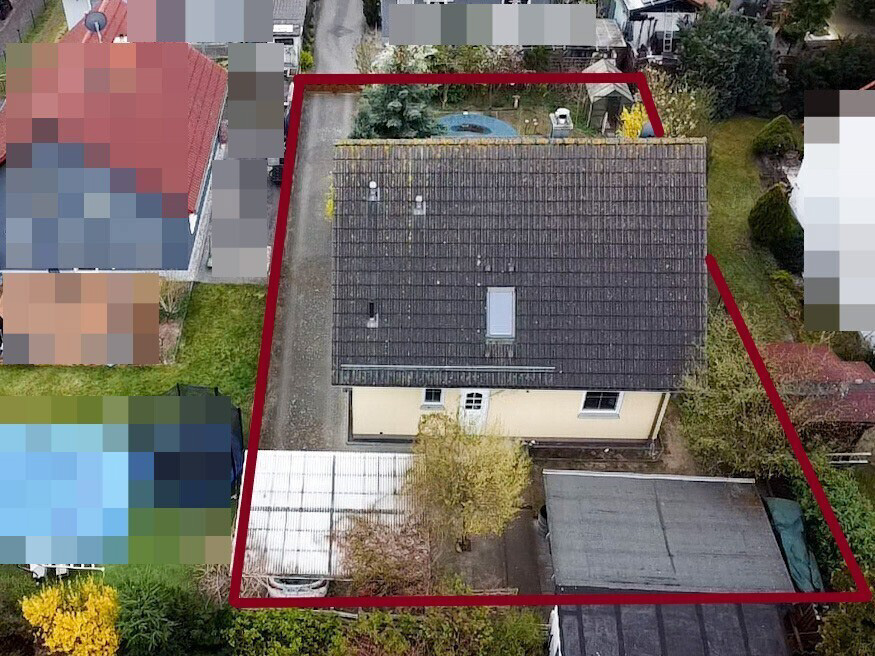 Ansicht von oben - Eingang Einfamilienhaus Berlin