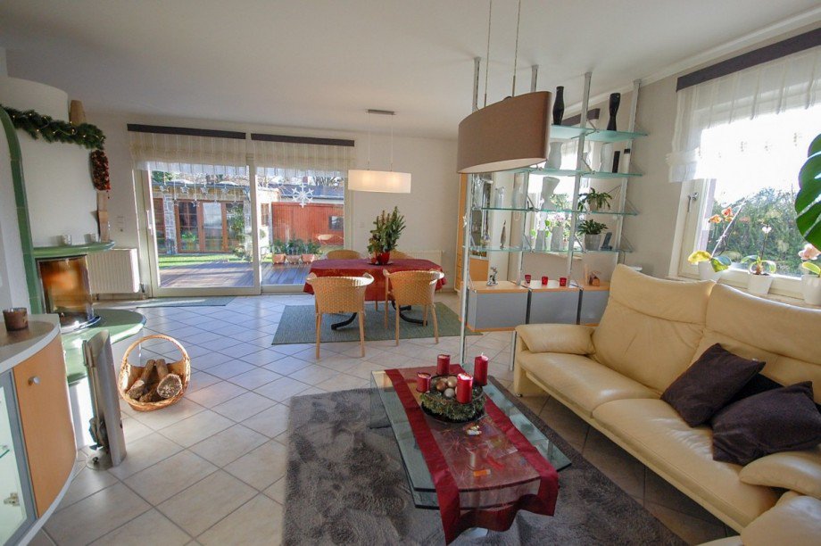 Wohnzimmer Blick zur Terrasse Haus Berlin