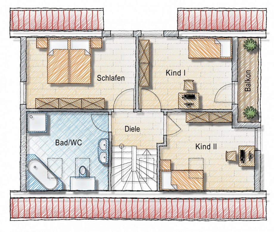 Dachgeschoss Haus Berlin