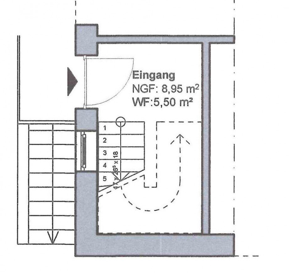 Eingangsbereich Maisonettewohnung Erkner