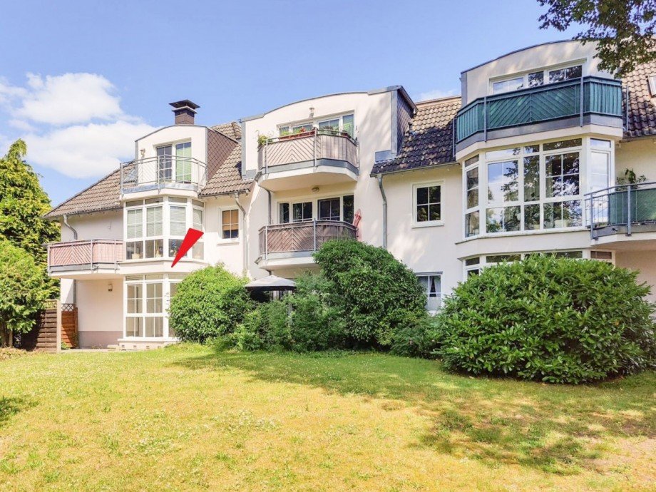 Gartenansicht Haus Etagenwohnung Sch�neiche bei Berlin