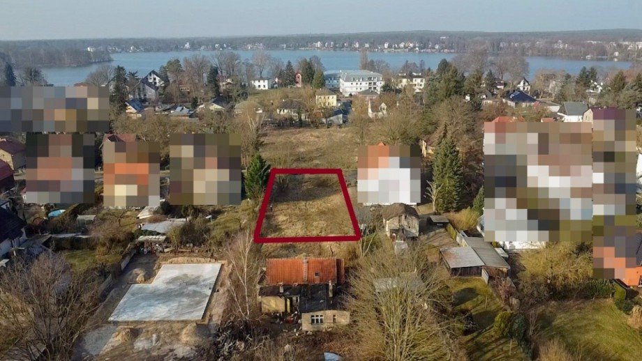 Drohnenansicht Grundst�ck Erkner