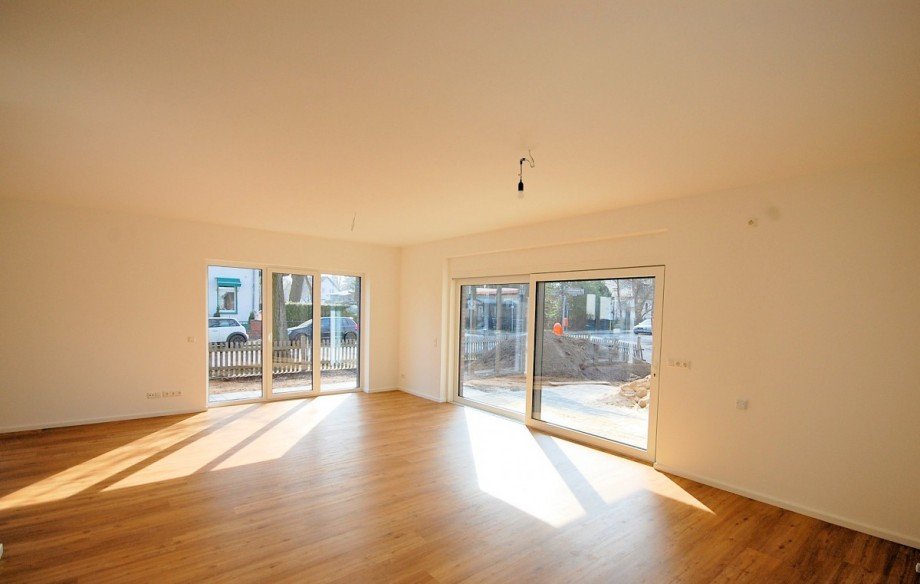 Wohnzimmer (vor Erstvermietung) Erdgeschosswohnung Berlin