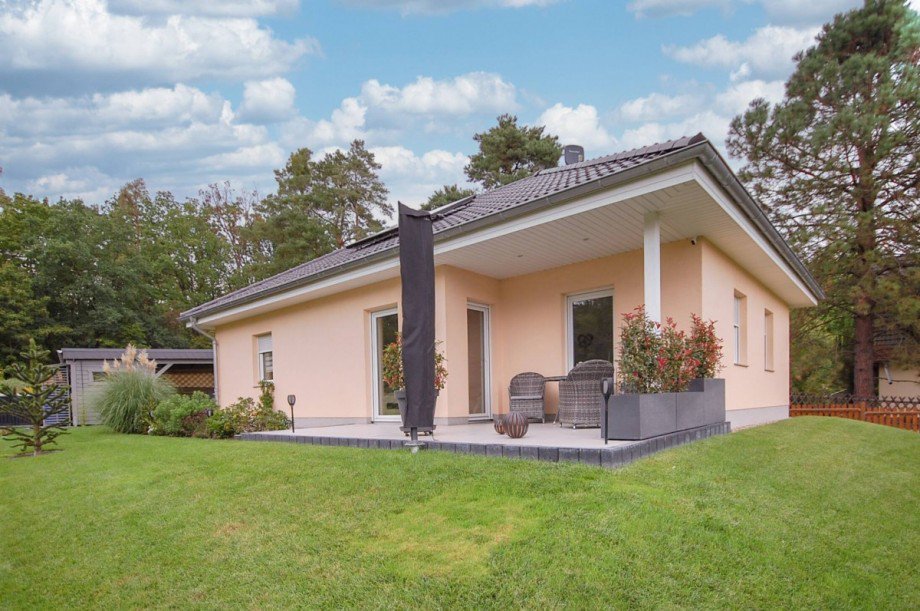 Terrassenansicht Einfamilienhaus Zernsdorf