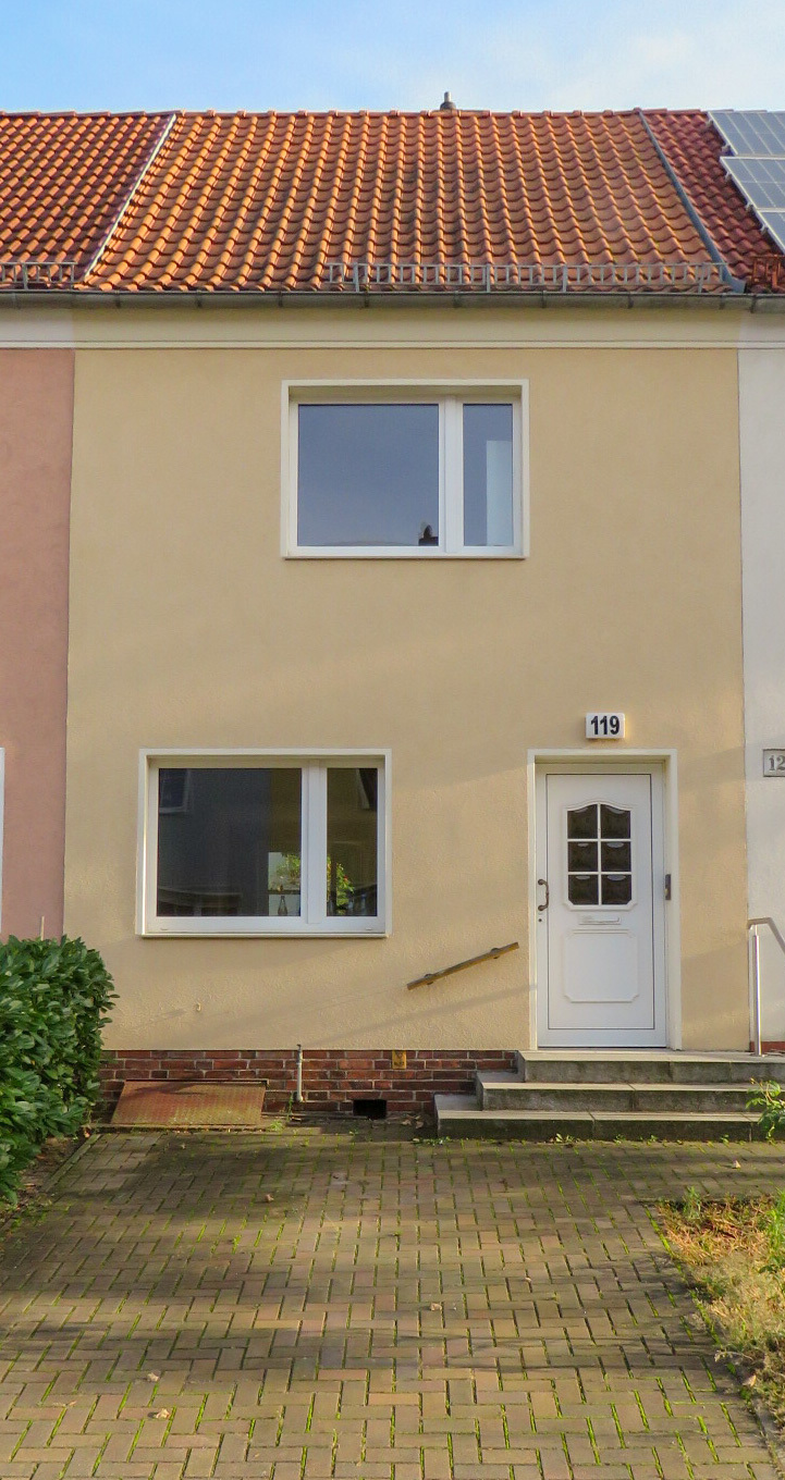 Vorderansicht Reihenmittelhaus Berlin