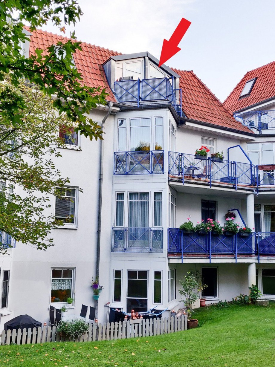 Au�enansicht Balkon Schl.Zi. Wohnung Berlin
