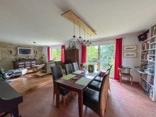 Essbereich Wohnzimmer Modern & nachhaltig wohnen: Tolles Einfamilienhaus mit Wintergarten und PV-Anlage in Woltersdorf!