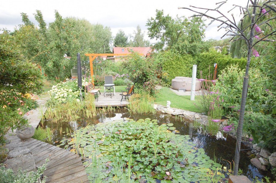 Blick in den Garten Einfamilienhaus Neuenhagen