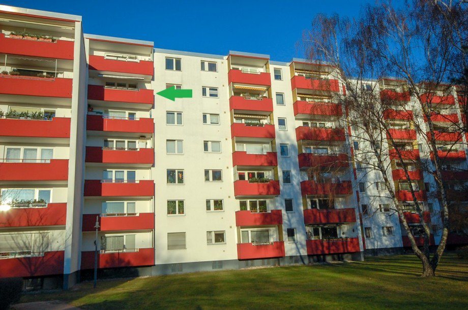 Au�enansicht Balkone 1 Etagenwohnung Berlin