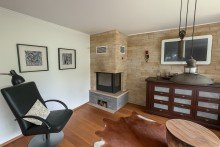 Wohnzimmer Kamin Modern & nachhaltig wohnen: Tolles Einfamilienhaus mit Wintergarten und PV-Anlage in Woltersdorf!
