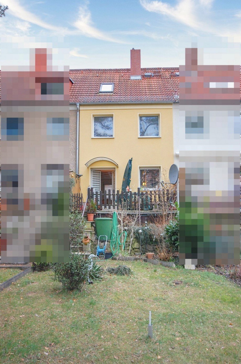 Gartenansicht Reihenmittelhaus Berlin