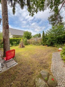 Garten Modern & nachhaltig wohnen: Tolles Einfamilienhaus mit Wintergarten und PV-Anlage in Woltersdorf!