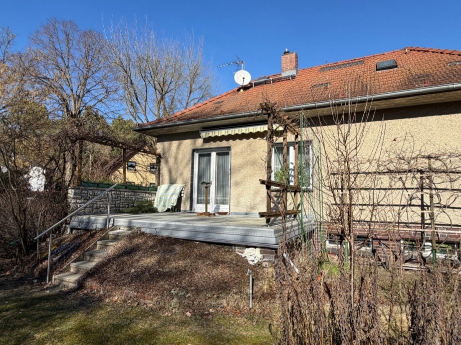 Terrassenansicht Einfamilienhaus Berlin