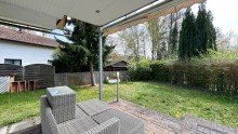 Blick von der Terrasse Kleines Einfamilienhaus in Wassern�he!